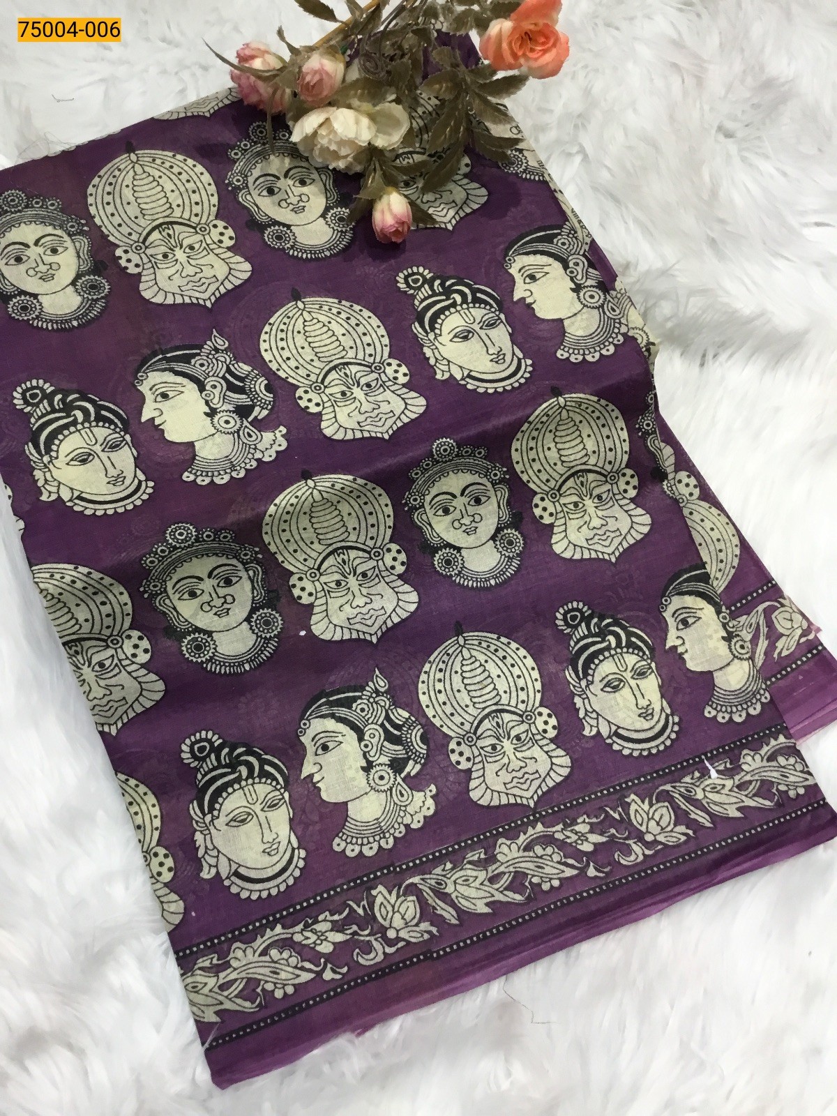 Voil cotton printed sarees