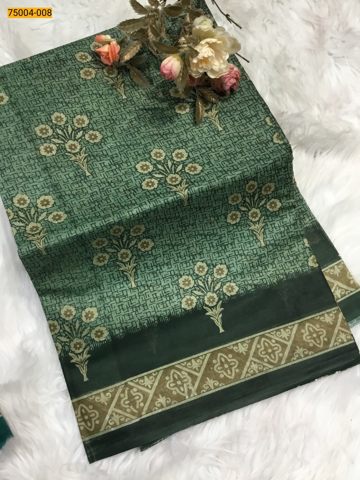 Voil cotton printed sarees