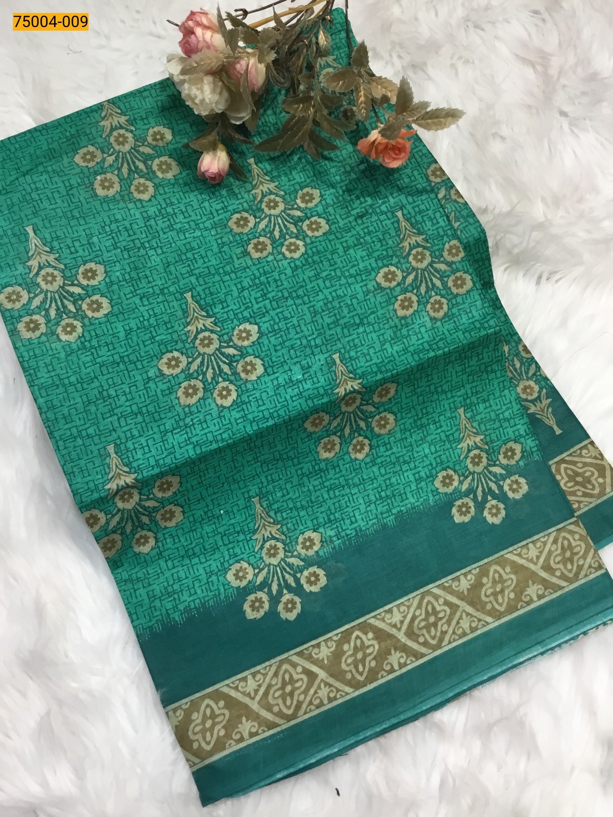 Voil cotton printed sarees