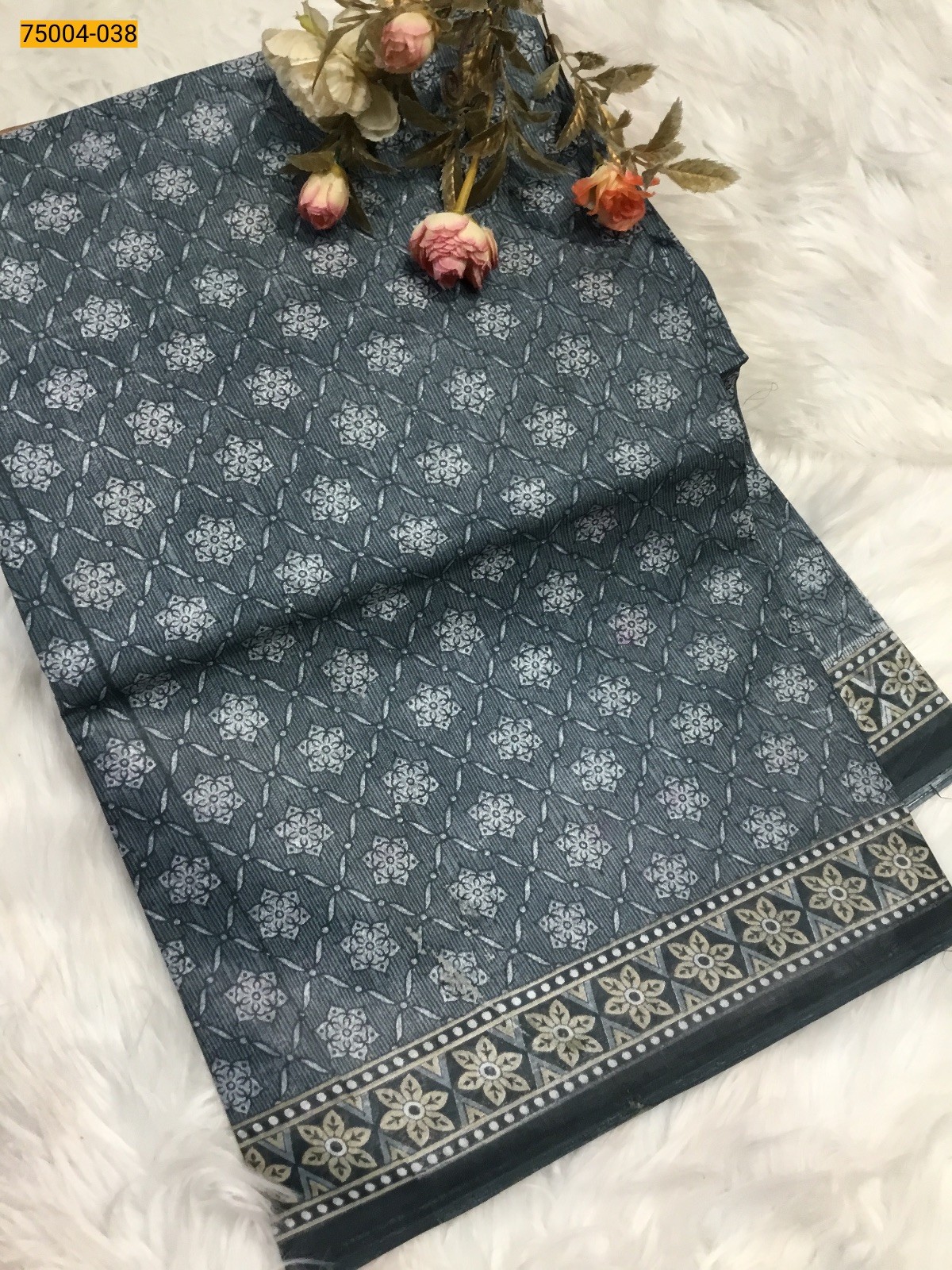 Voil cotton printed sarees