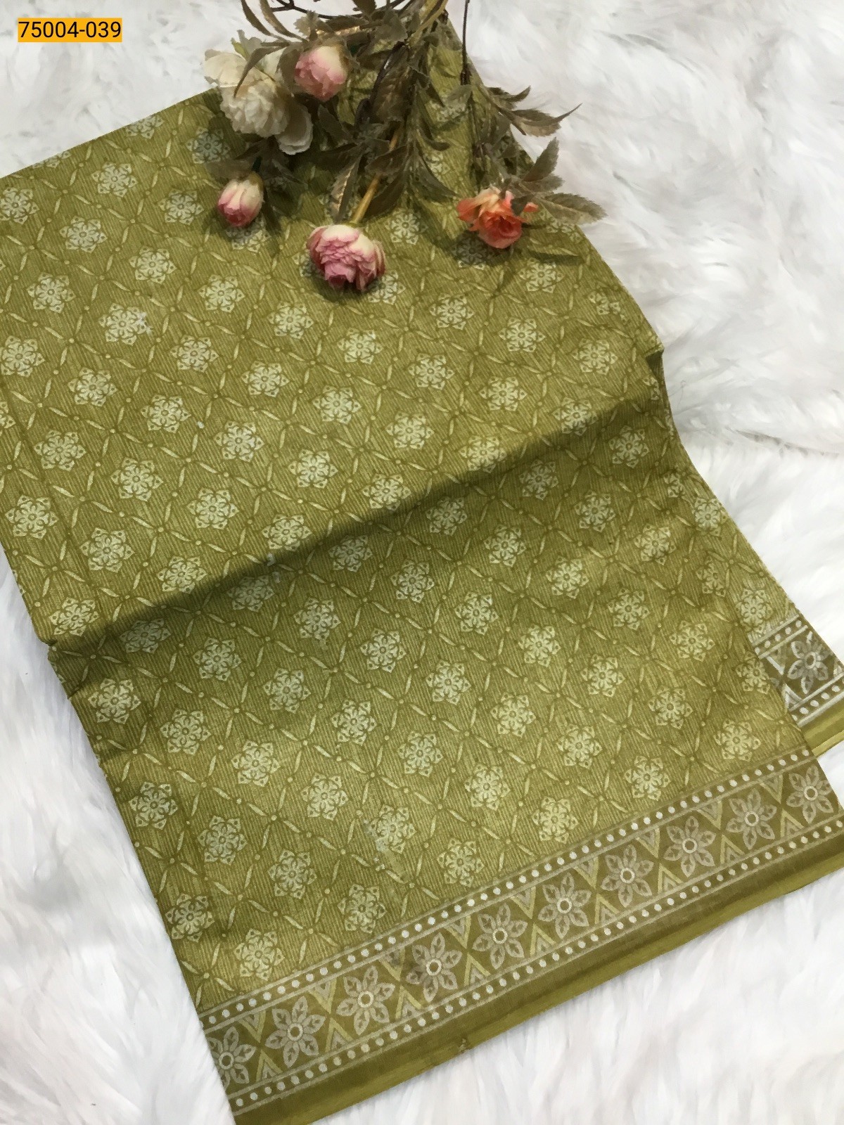 Voil cotton printed sarees