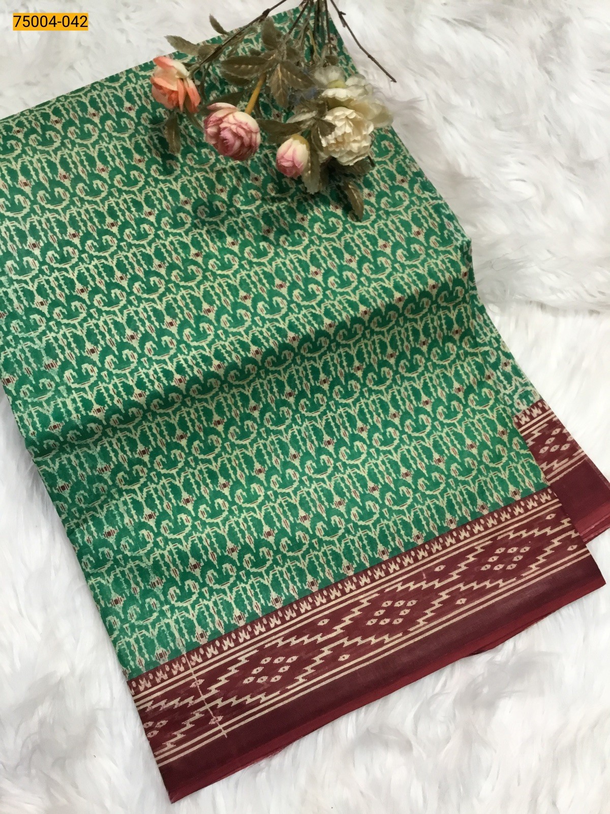 Voil cotton printed sarees
