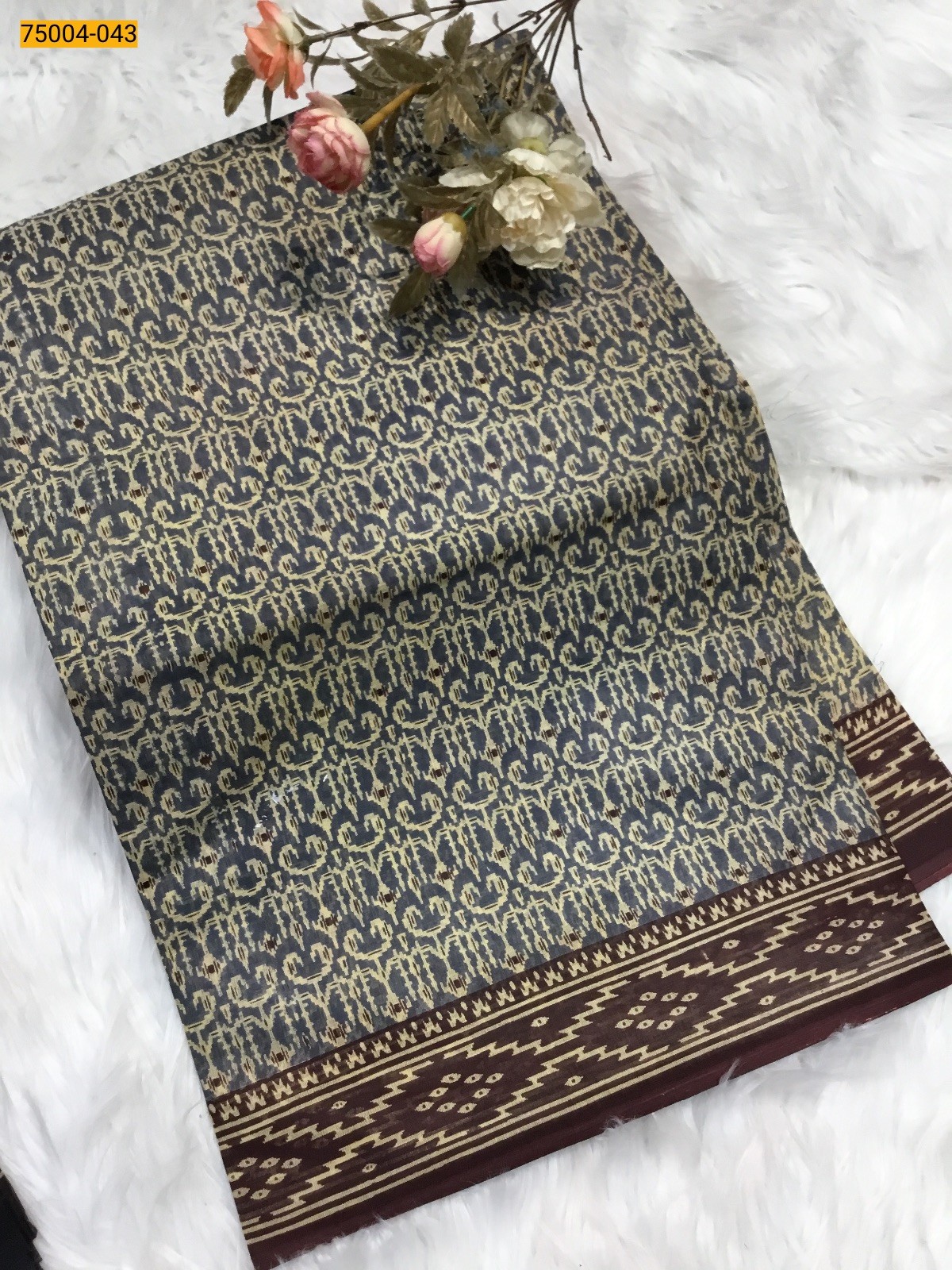 Voil cotton printed sarees