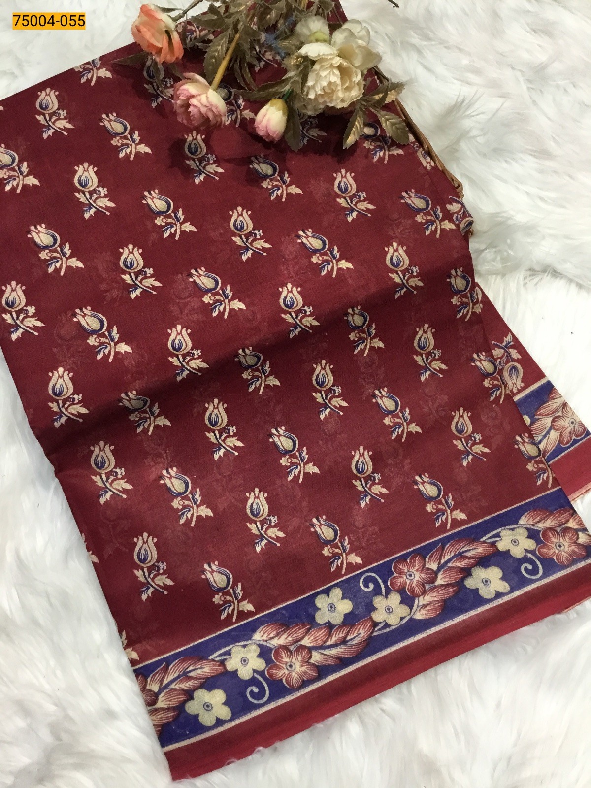 Voil cotton printed sarees