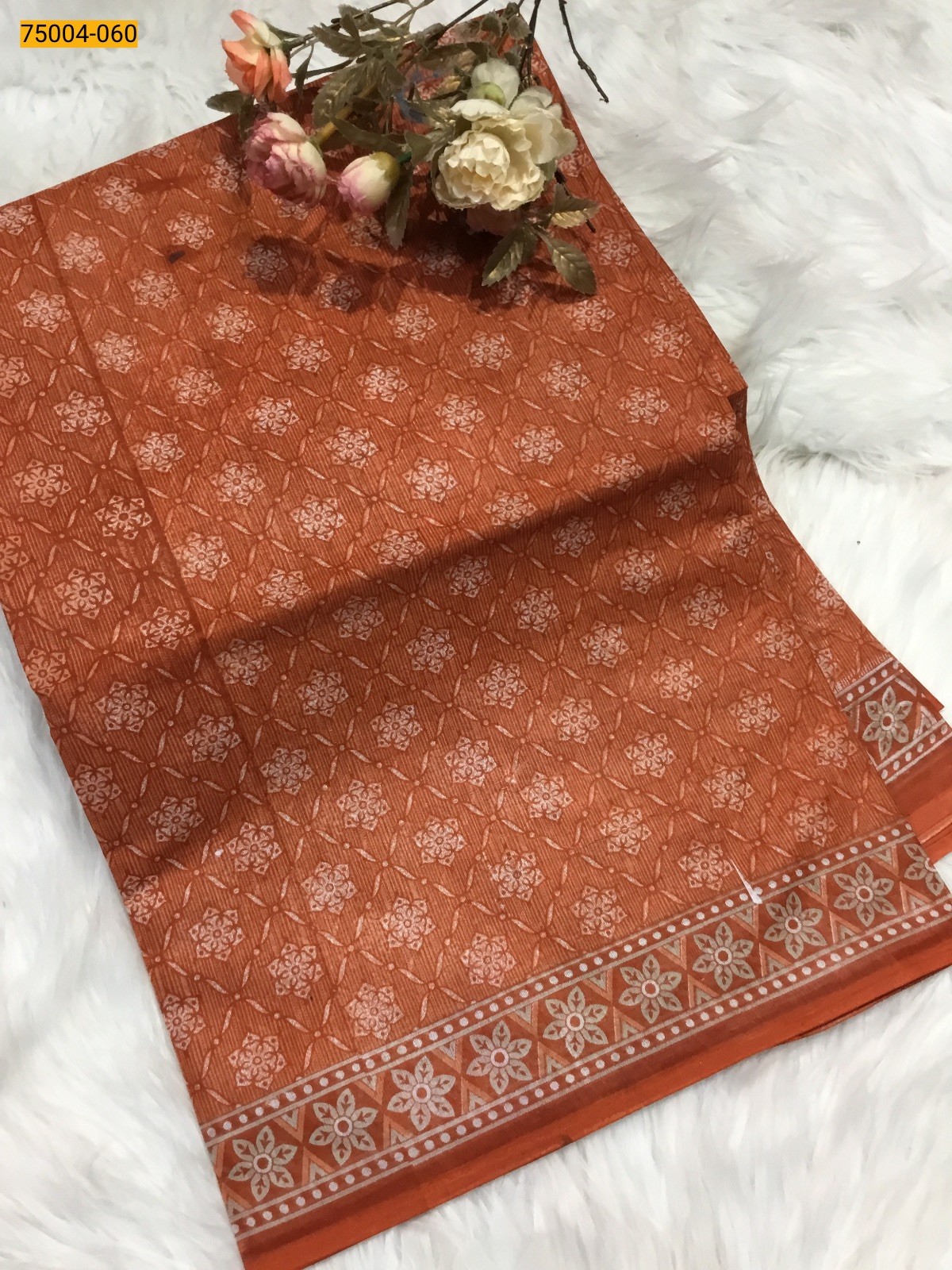 Voil cotton printed sarees