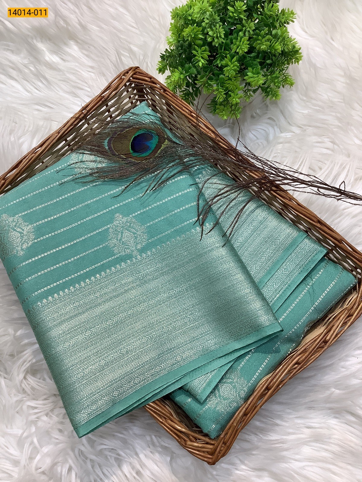 Green Banaras Fancy Georgette Sarees