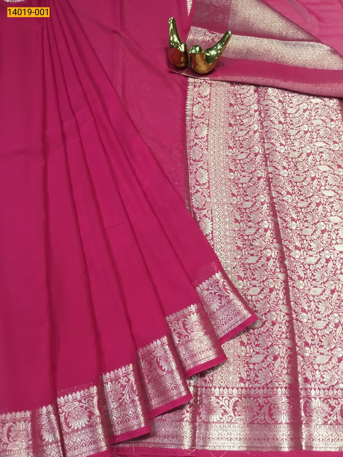 Pink Banaras Fancy Georgette Saree