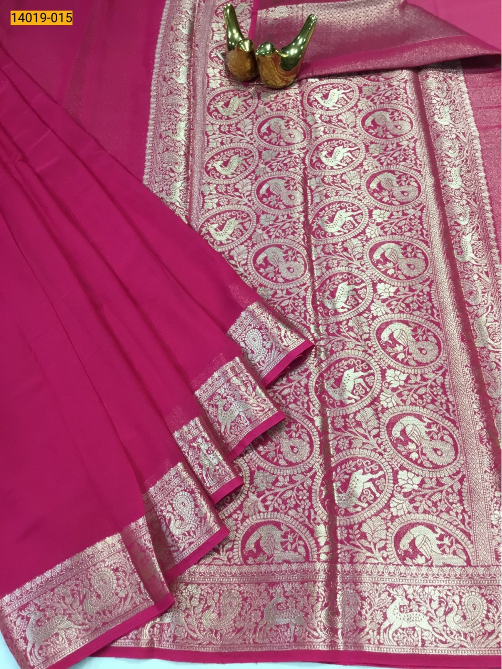 Pink Banaras Fancy Georgette Saree