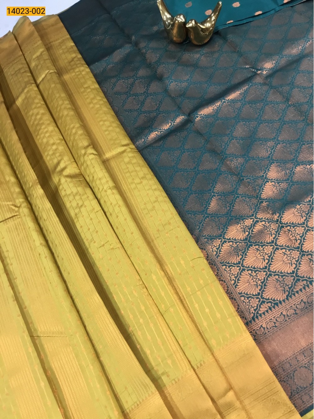 Yellow Kanchi Semi Silk Saree