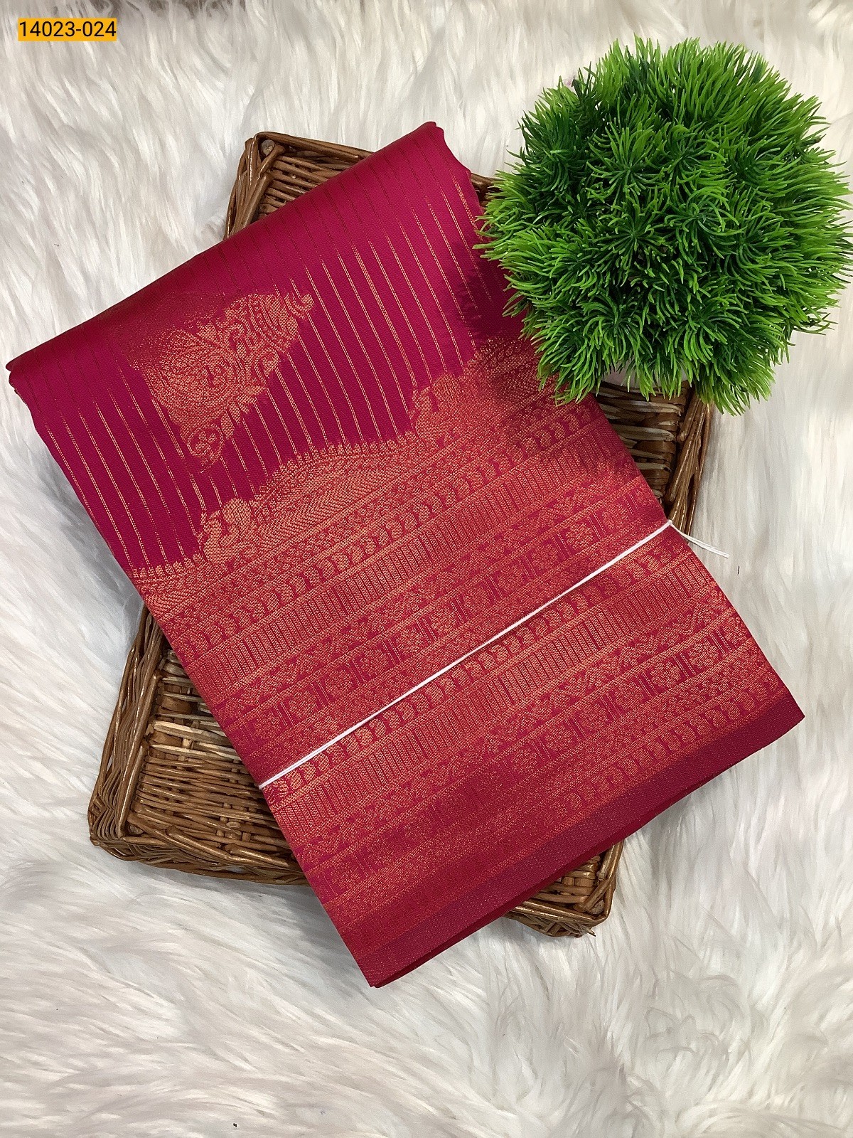 Pink Kanchi Semi Silk Saree