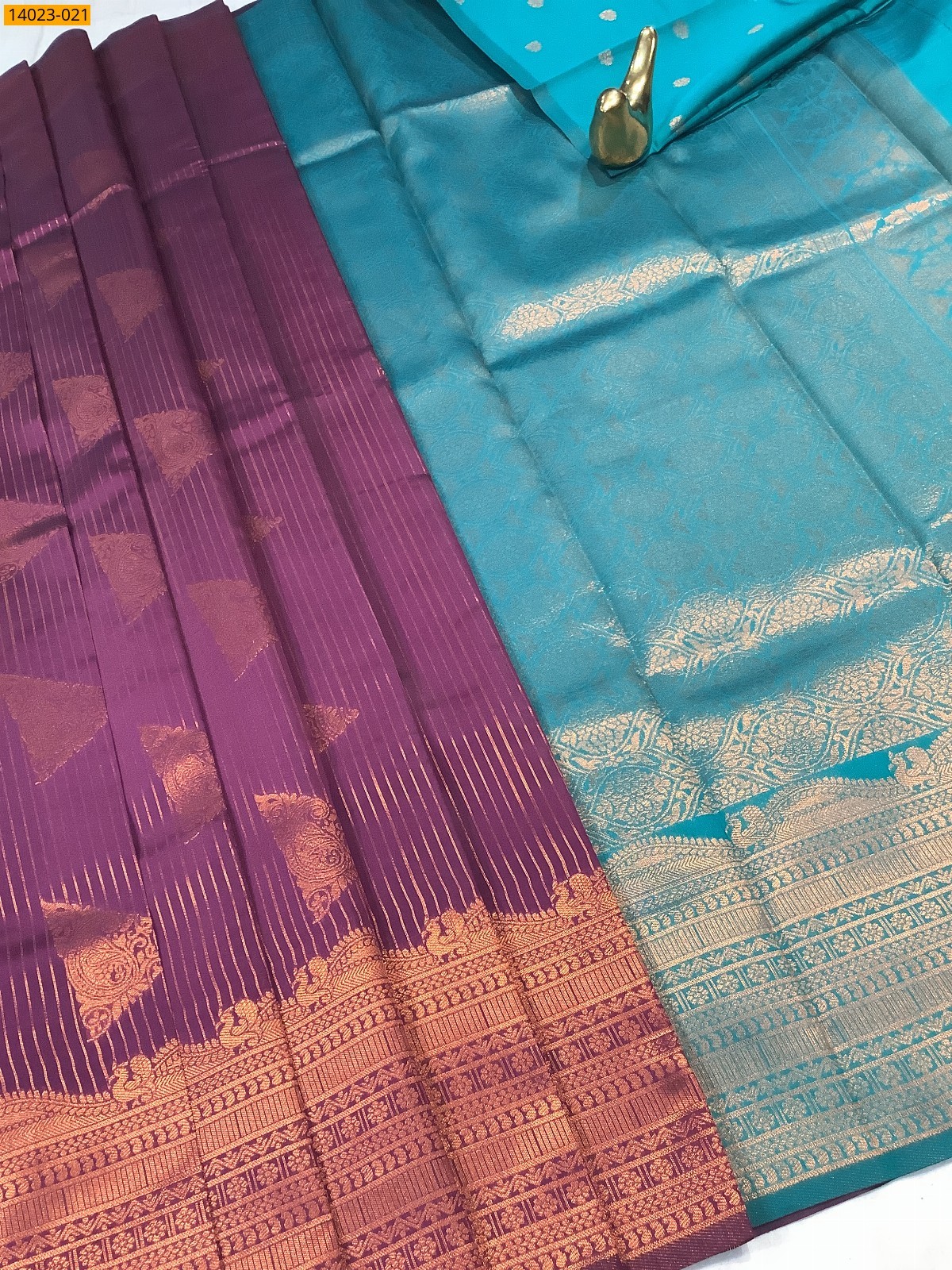 Maroon Kanchi Semi Silk Saree