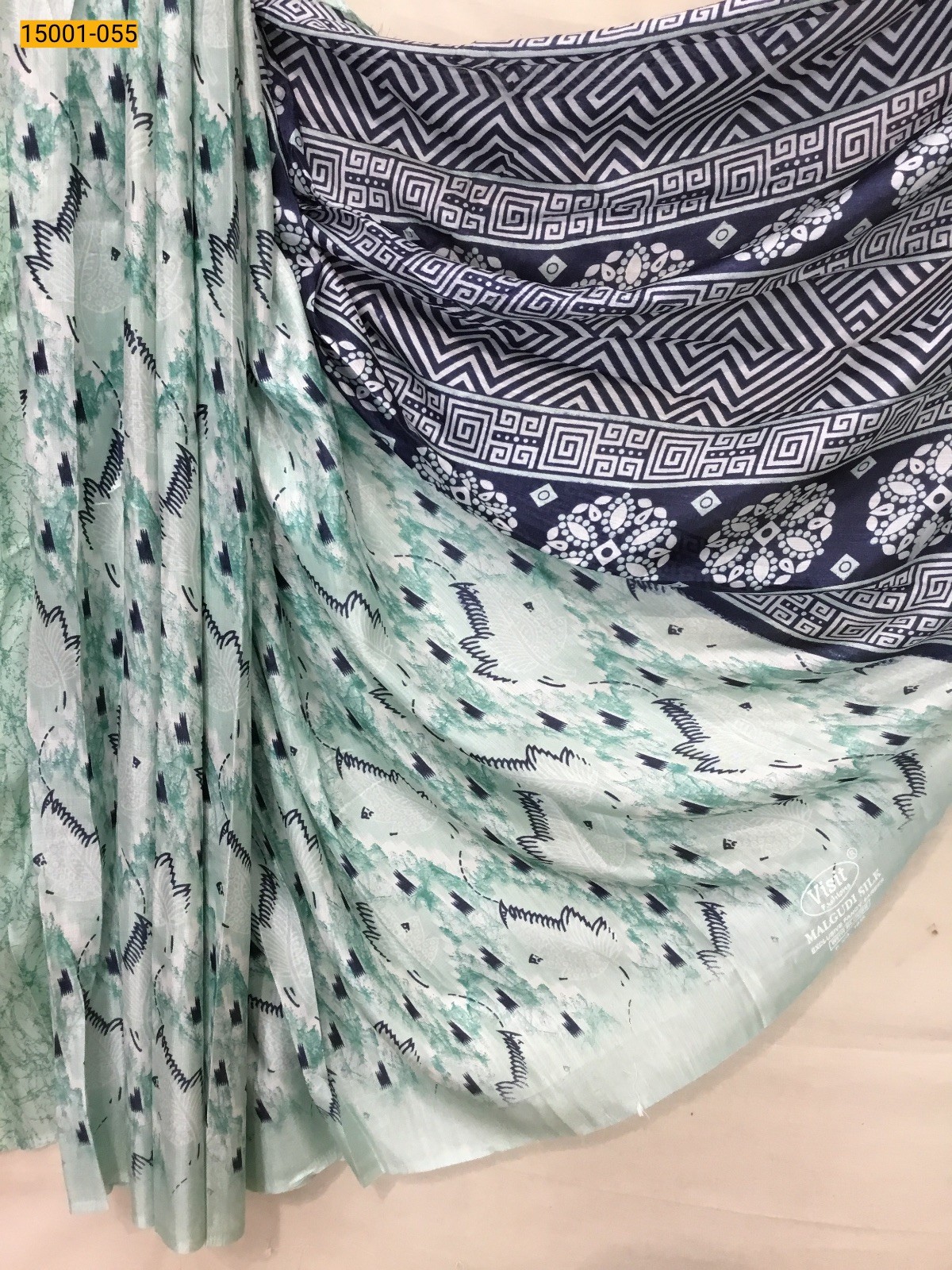 Sea Green Grape silk sarees