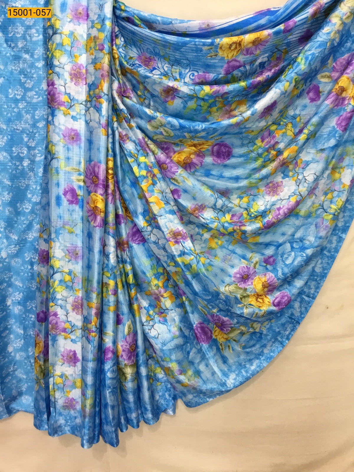 Sky blue Grape silk sarees