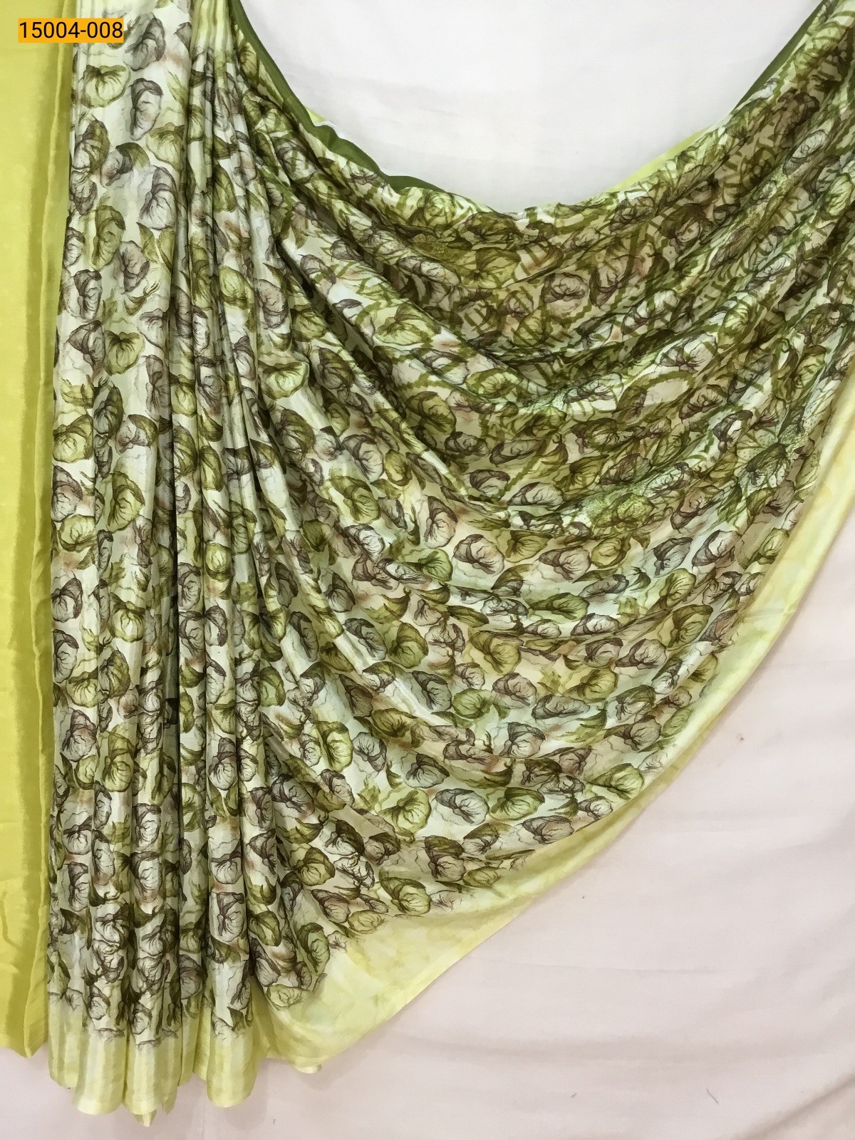Lemon yellow Grape silk sarees