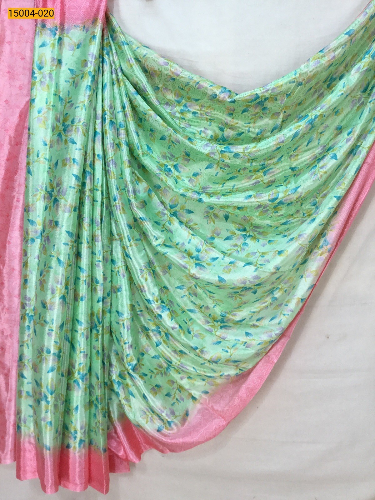 Parrot Green Grape silk sarees