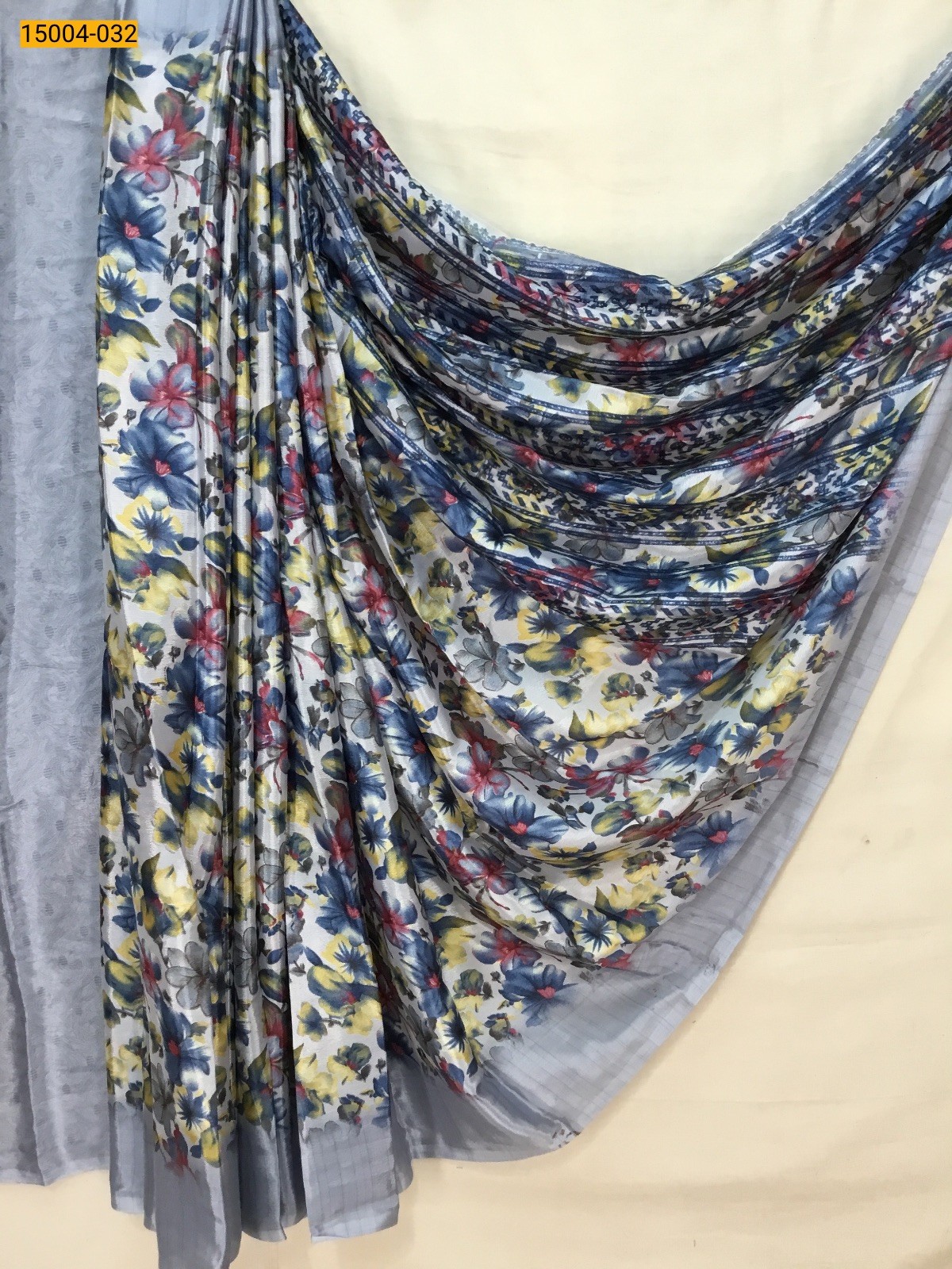 Gray Grape silk sarees