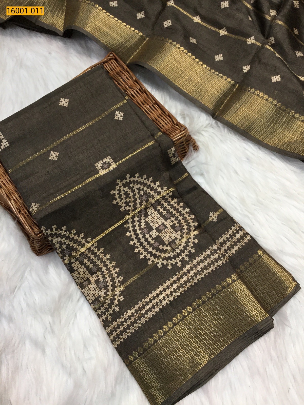 Gray Dola silk sarees