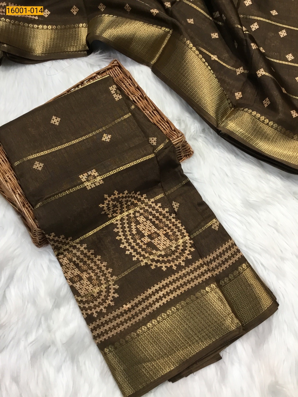 Brown Dola silk sarees