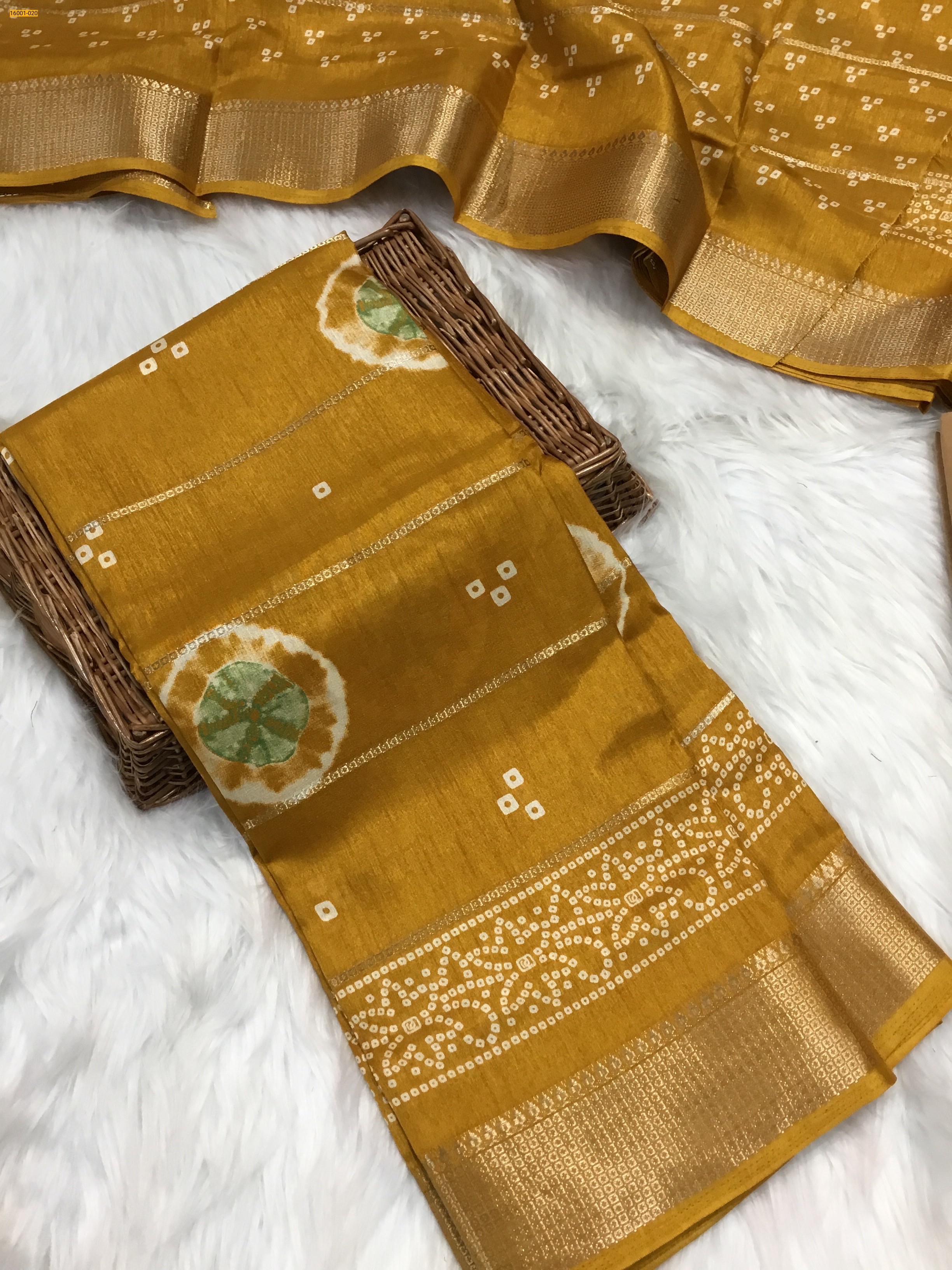 Yellow Dola silk sarees