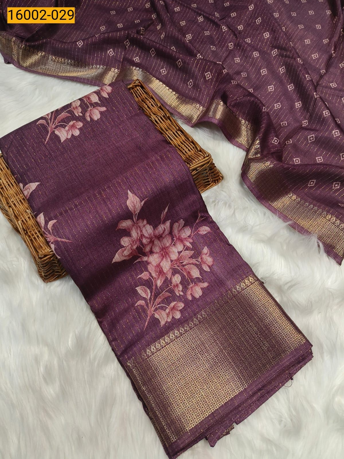 Megentha Rekko silk printed sarees