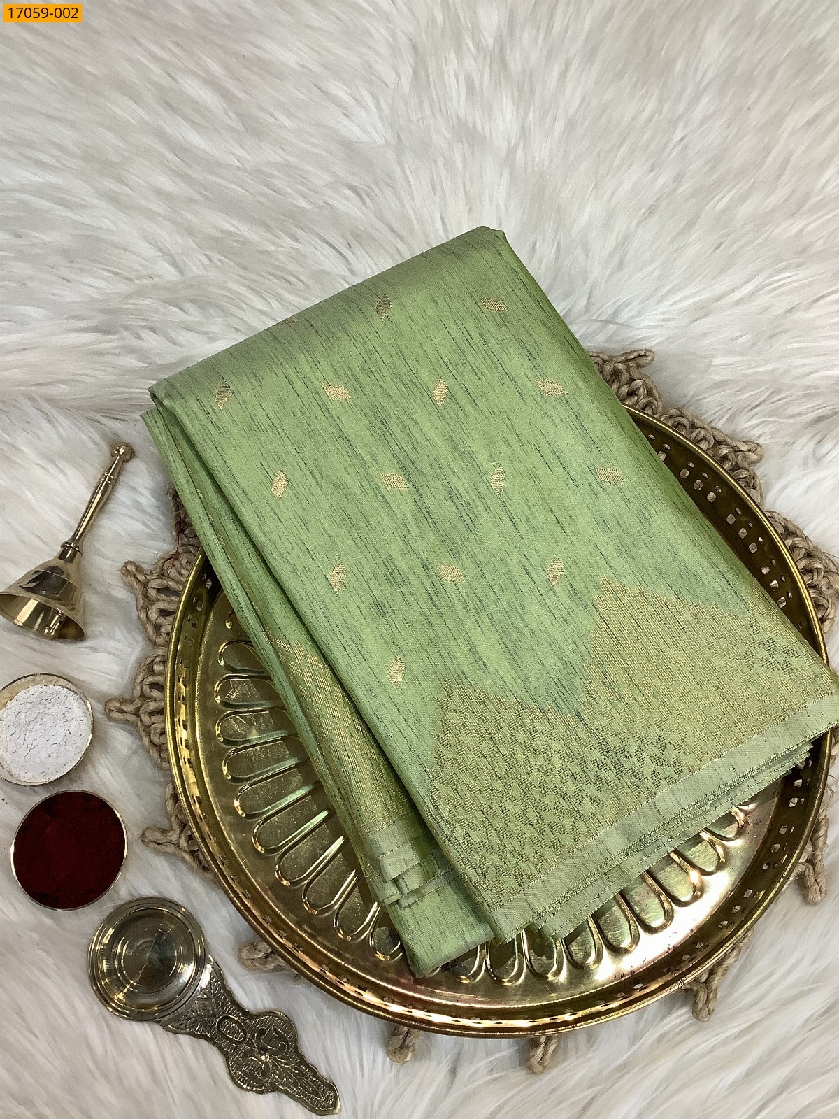 Green Kanjivaram Slub Silk sarees