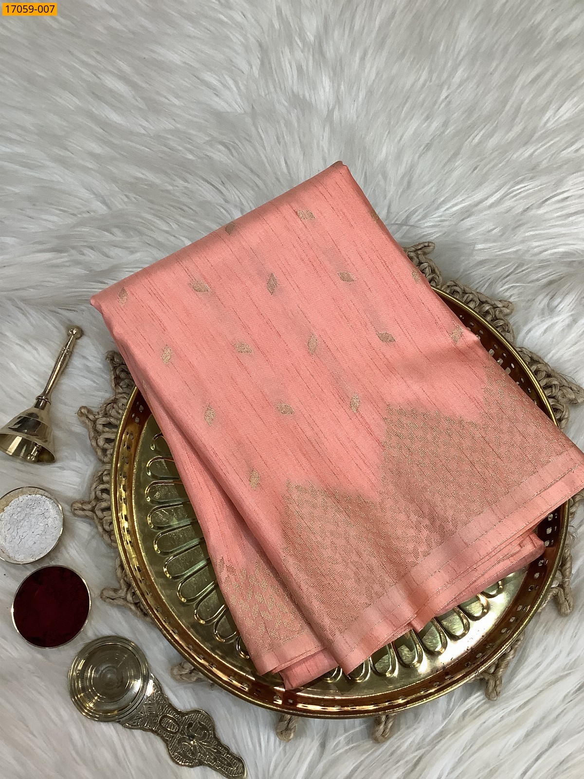 Orange Kanjivaram Slub Silk sarees