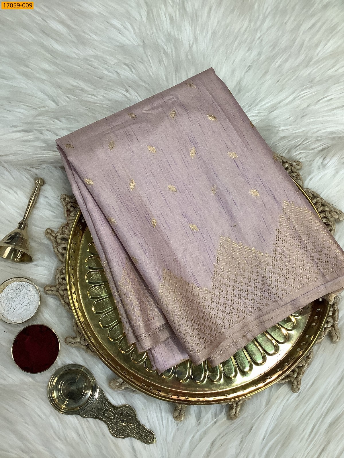 Light Purple Kanjivaram Slub Silk sarees