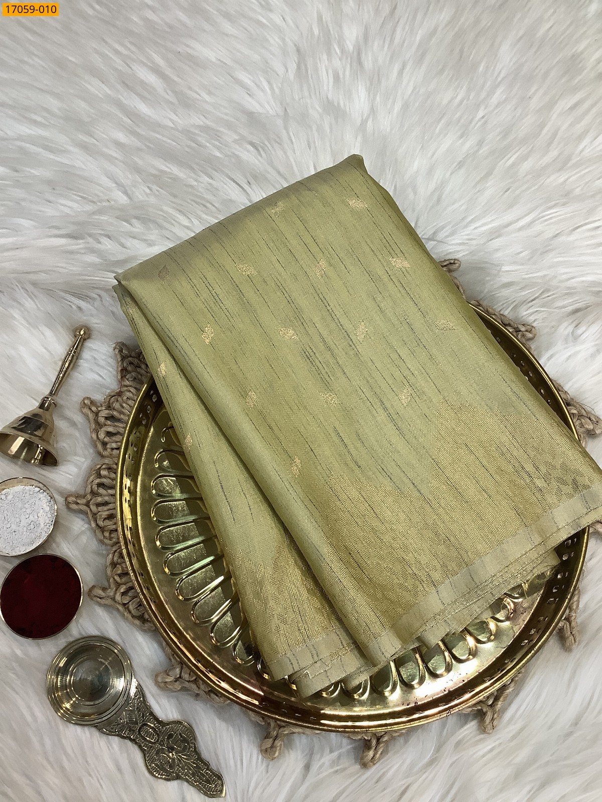 Green Kanjivaram Slub Silk sarees