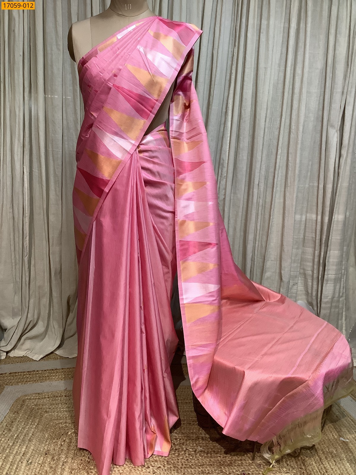 Pink Kanjivaram Slub Silk sarees