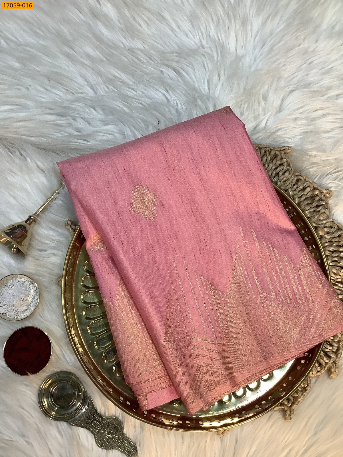 Pink Kanjivaram Slub Silk sarees