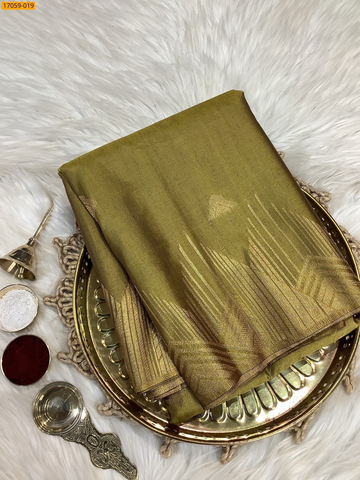 Green Kanjivaram Slub Silk sarees