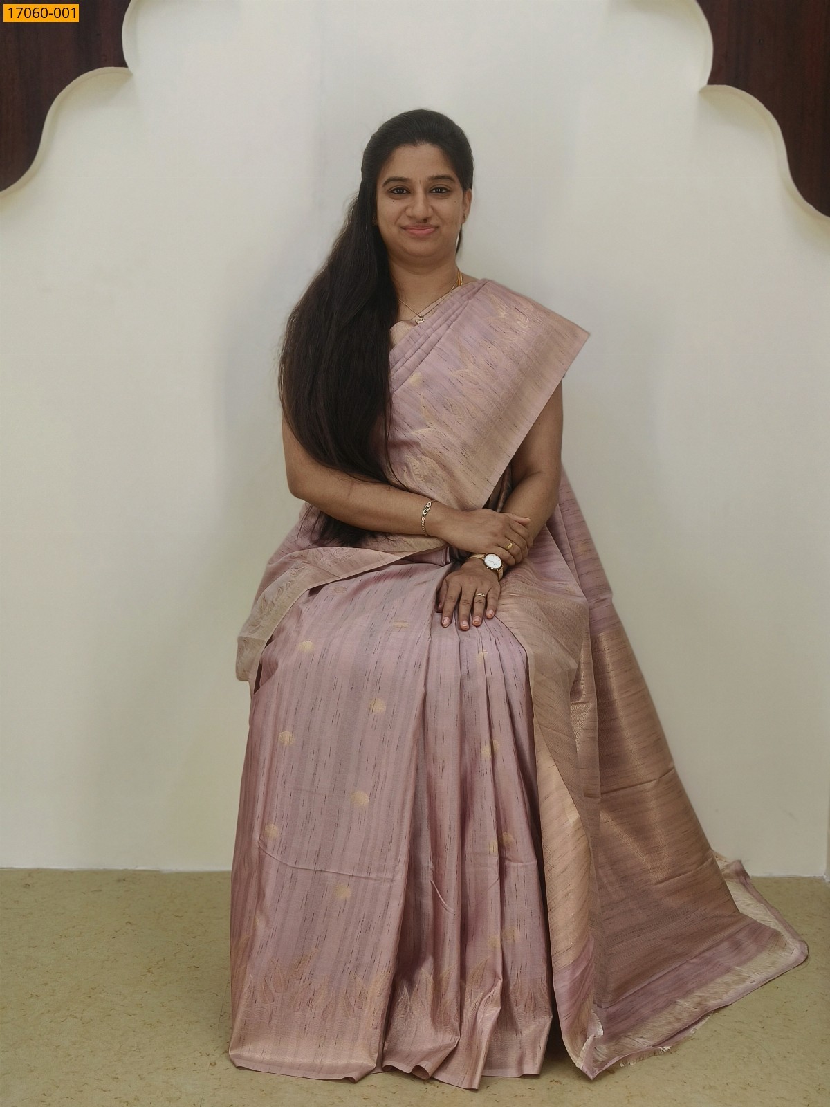 Onion Pink Kanjivaram Slub Silk sarees