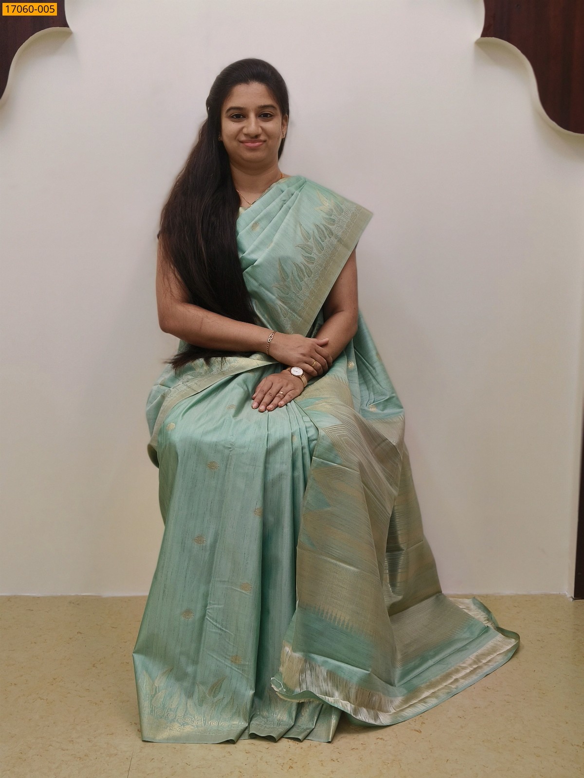 Rama Green Kanjivaram Slub Silk sarees