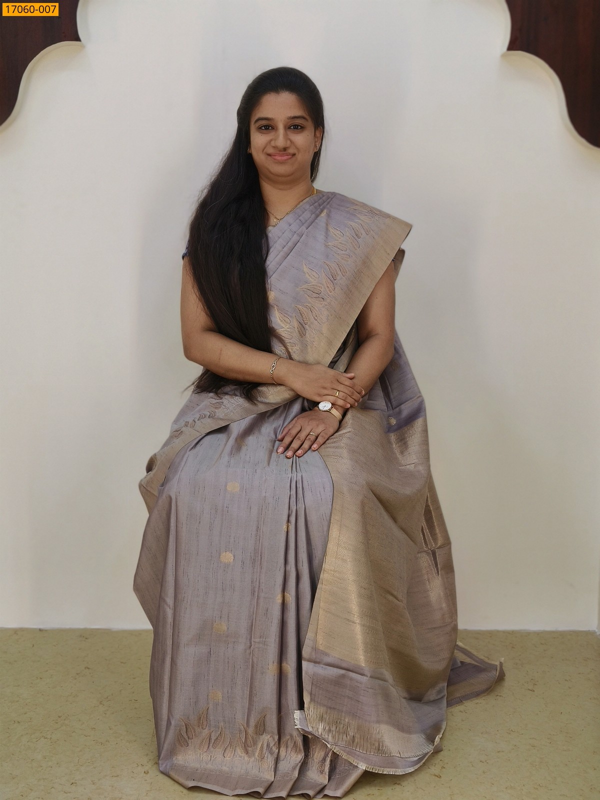 Light Lavender Kanjivaram Slub Silk sarees