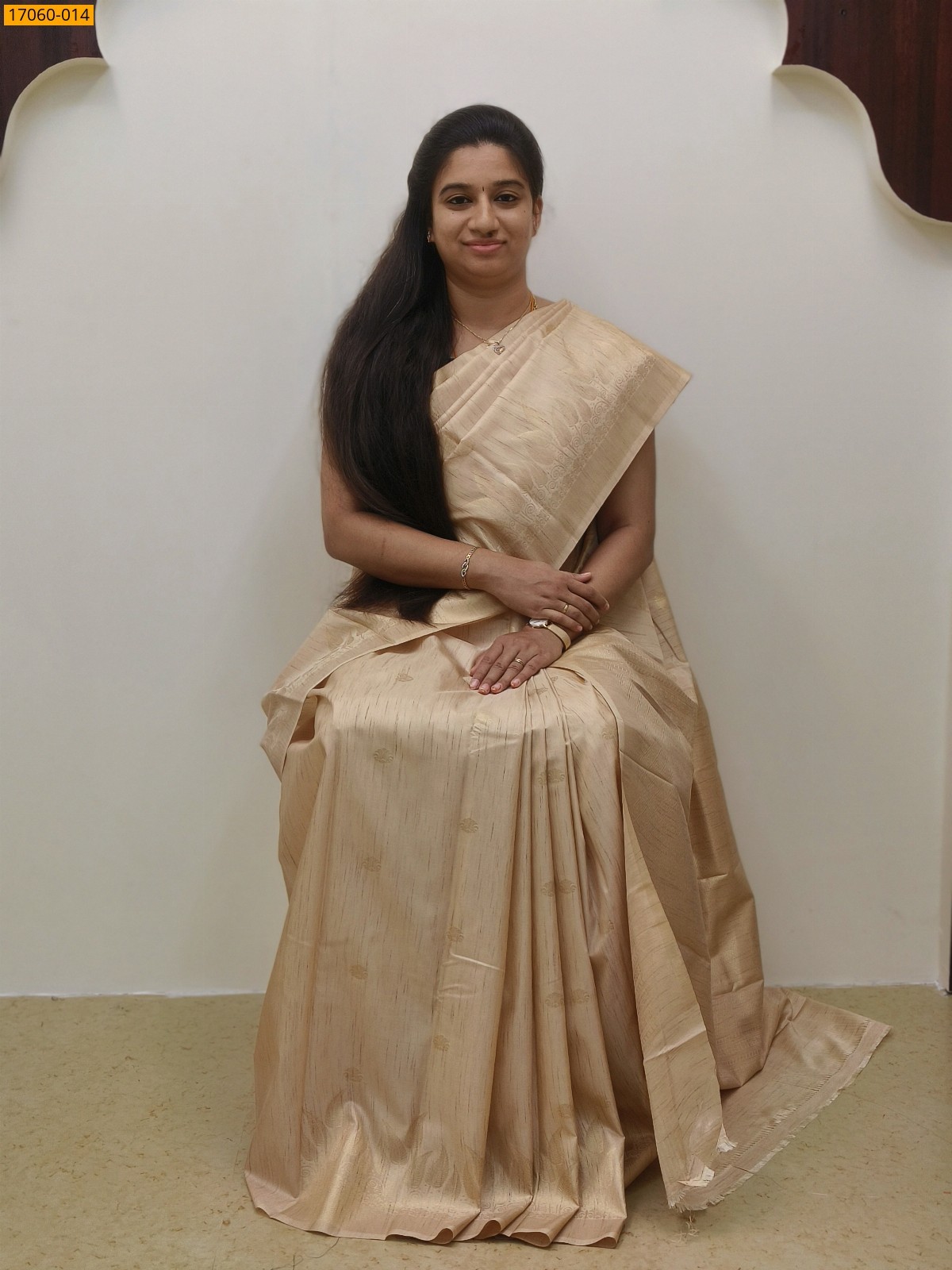 Sandal Kanjivaram Slub Silk sarees