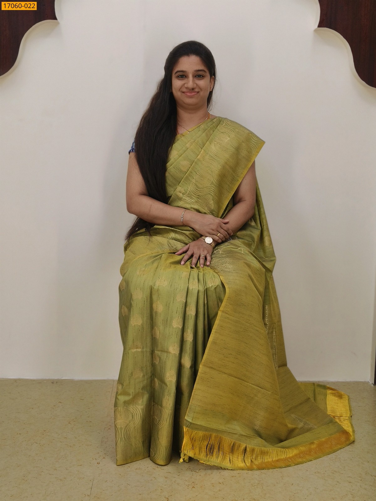 Green Kanjivaram Slub Silk sarees