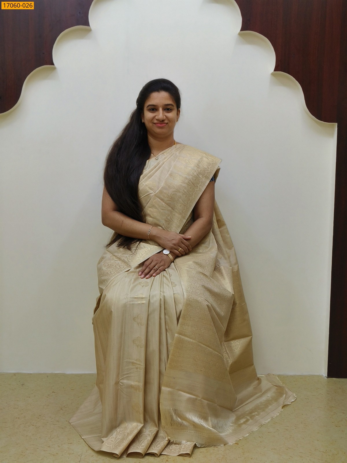Sandal Kanjivaram Slub Silk sarees