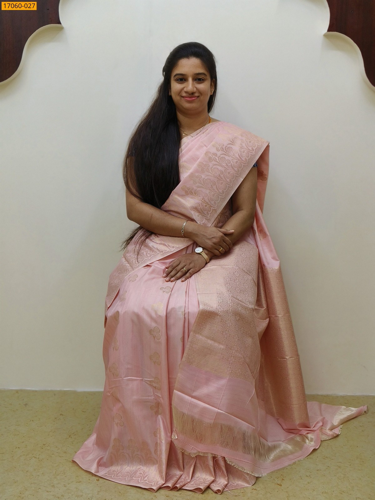 Pink Kanjivaram Slub Silk sarees