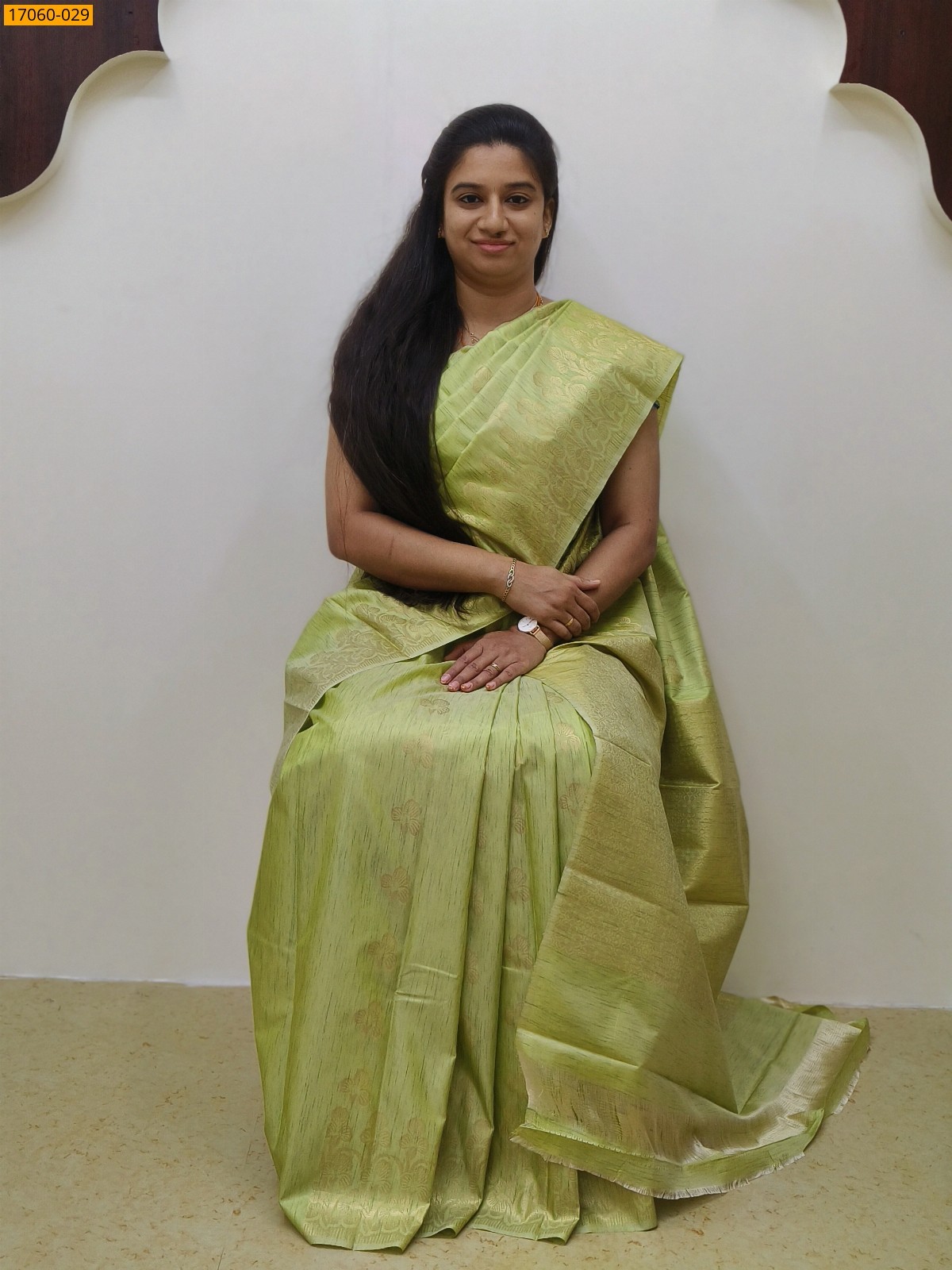 Green Kanjivaram Slub Silk sarees