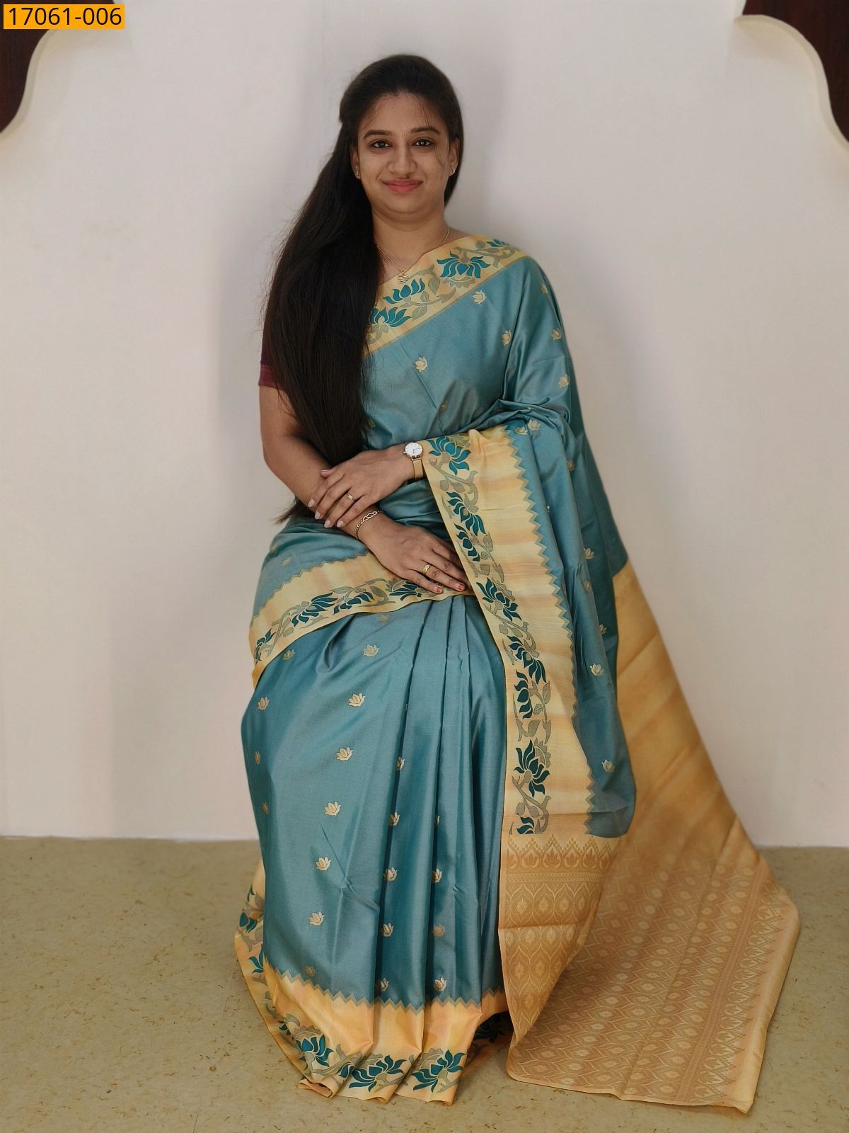 Rama Blue Kanjivaram Silk sarees