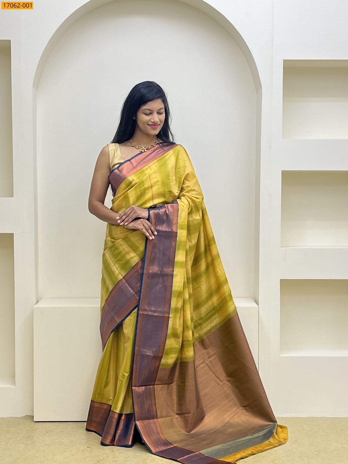 Mustard Yellow Kanjivaram Silk sarees