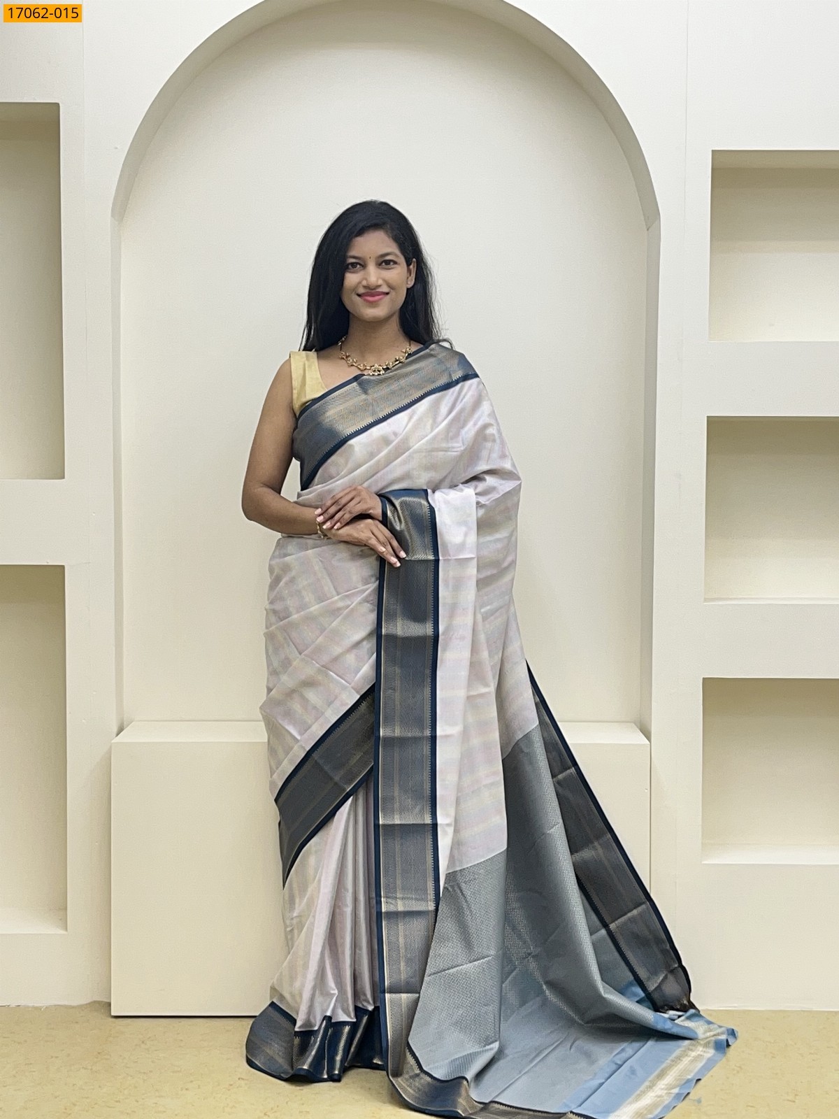 Silver With Multi Kanjivaram Silk sarees