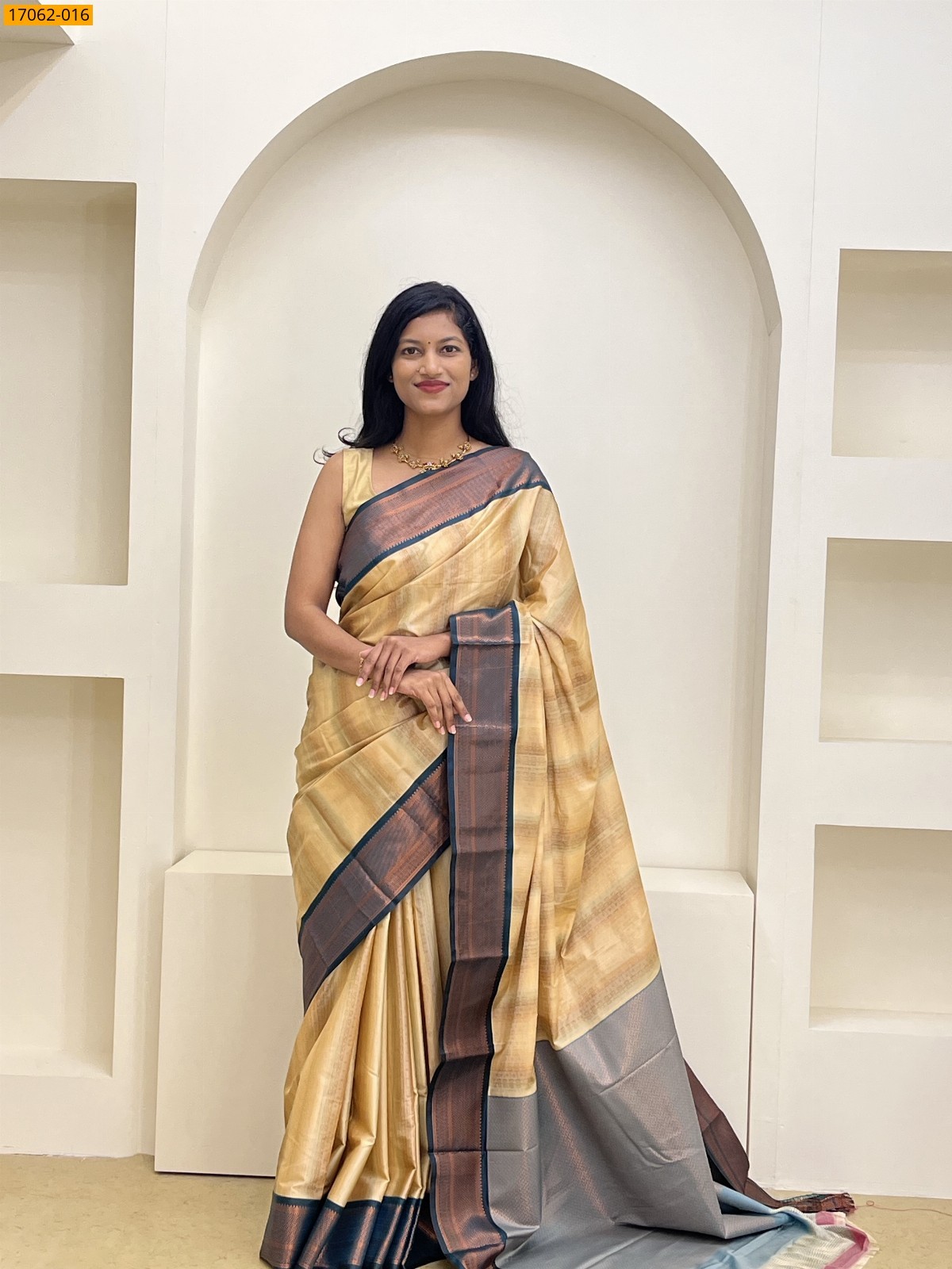 Sandal Kanjivaram Silk sarees