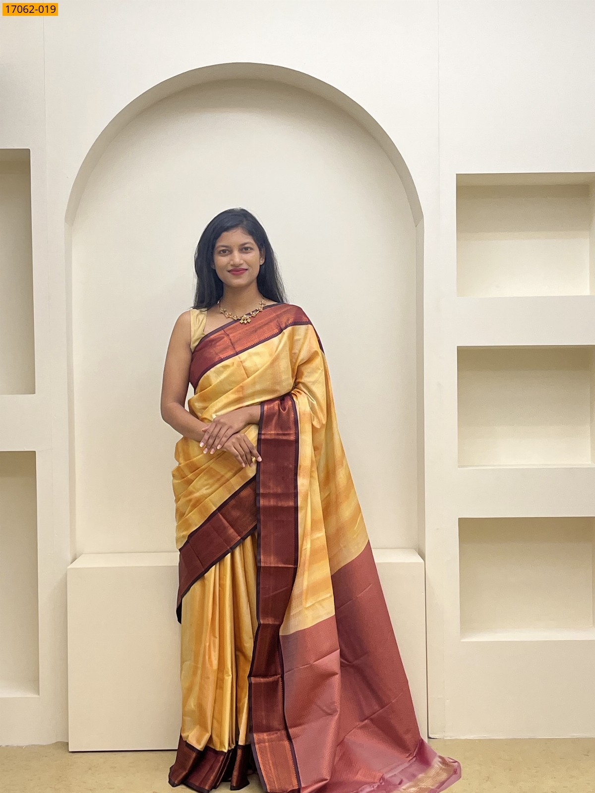 Mustard Yellow With Multi Kanjivaram Silk sarees