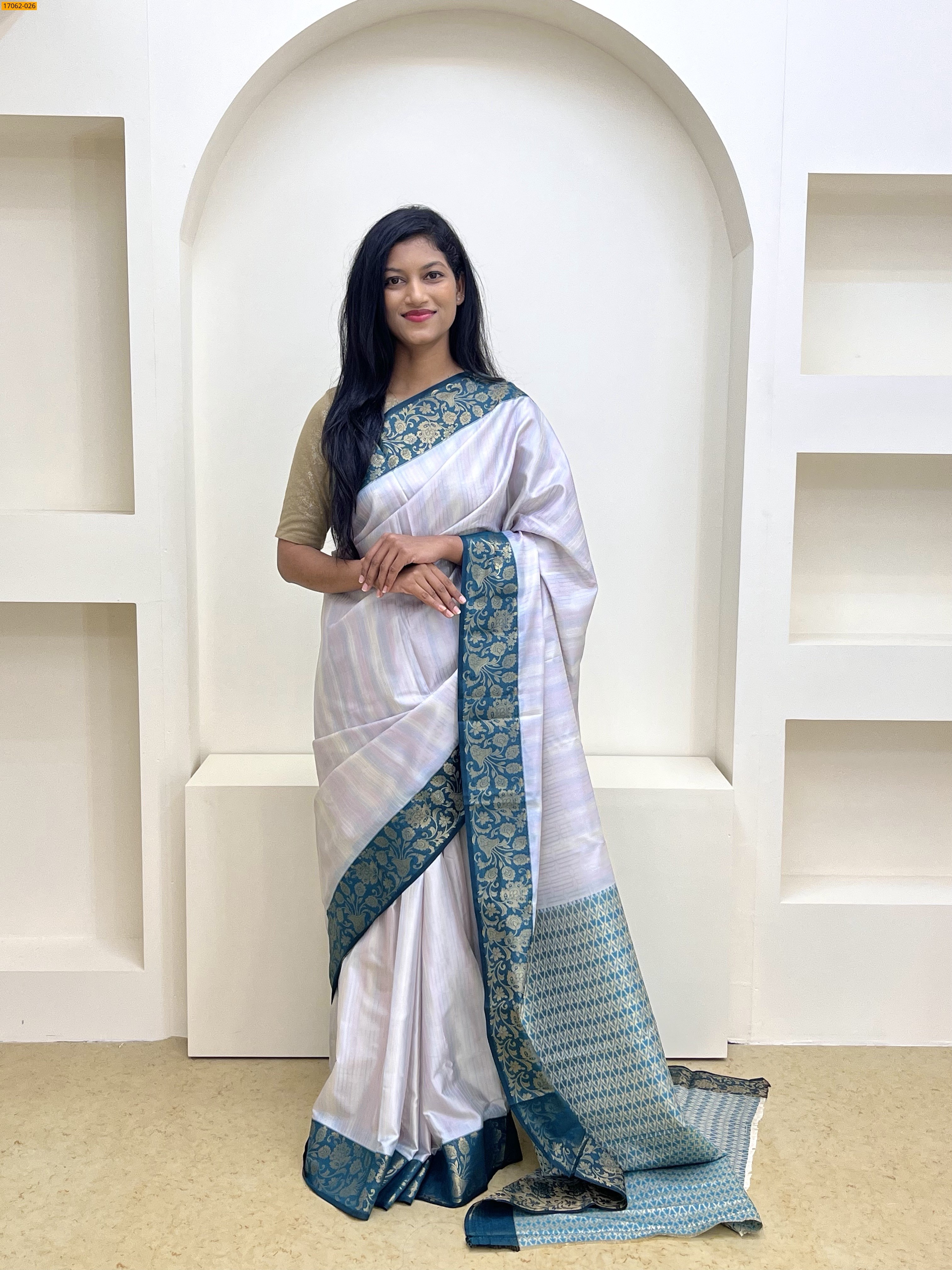 Silver With Multi Kanjivaram Silk sarees