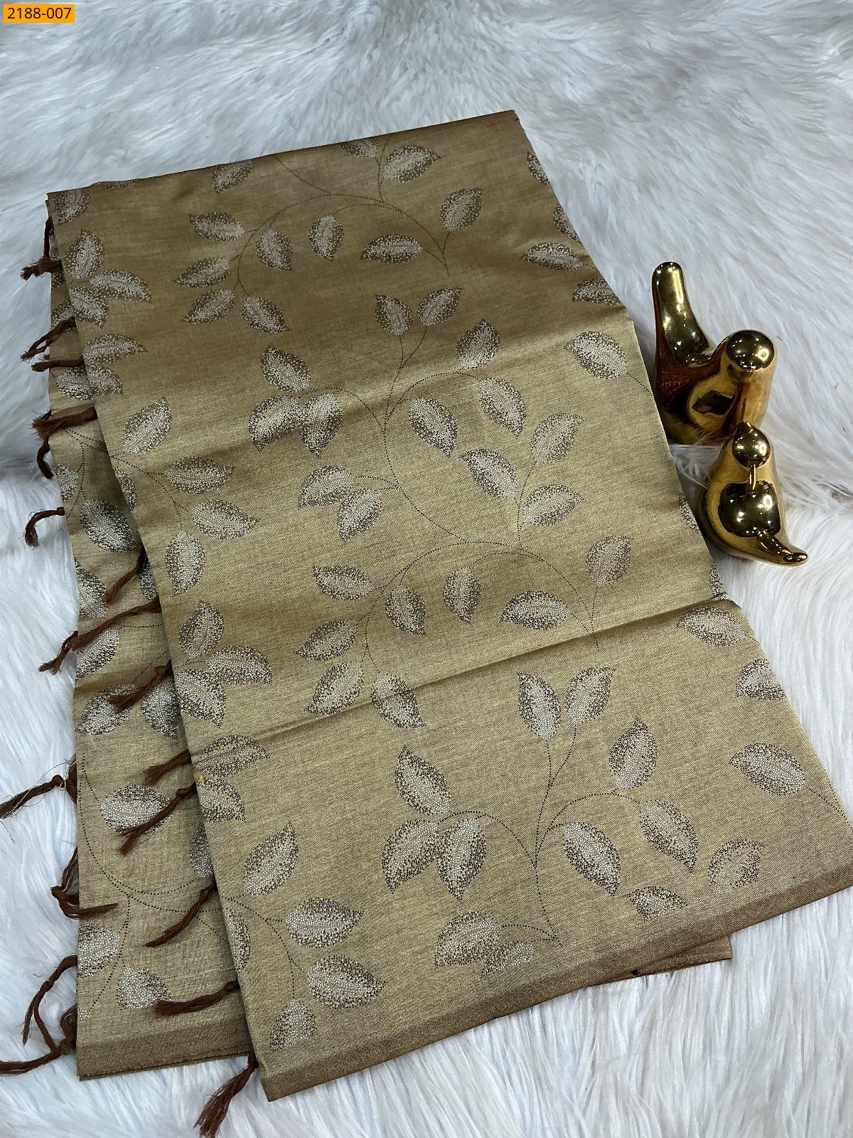 Sandal South mix cotton printed Saree