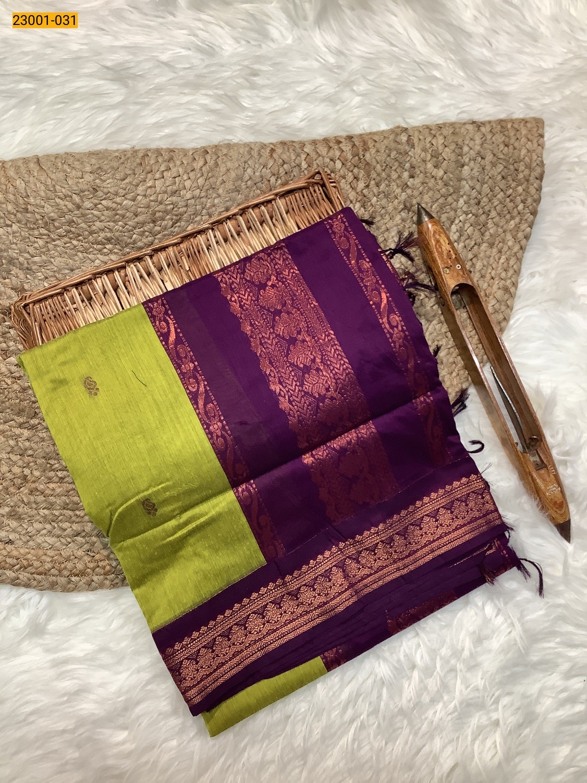 Green Kalyani Cotton Saree