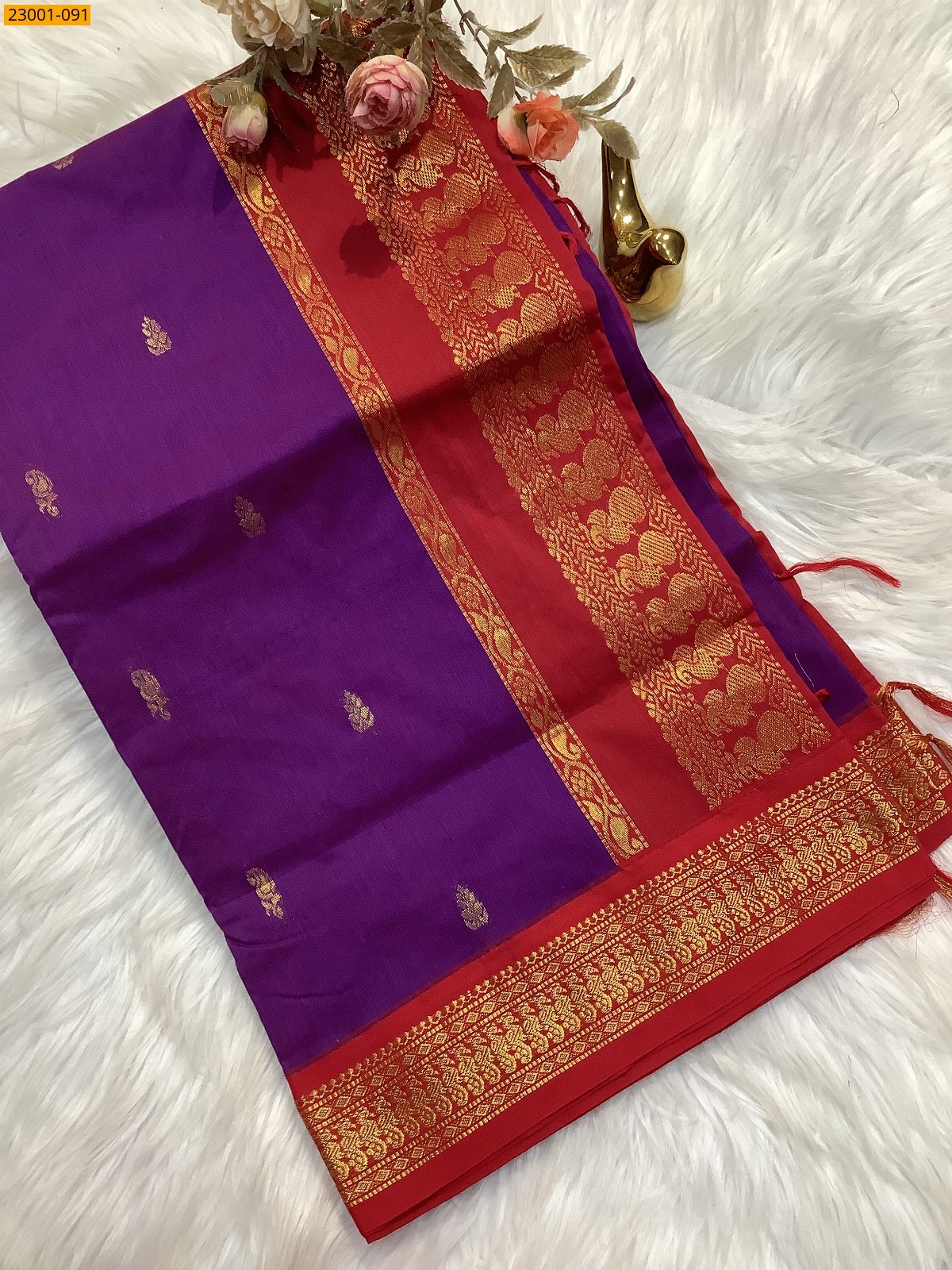 Purple Kalyani Cotton Sarees