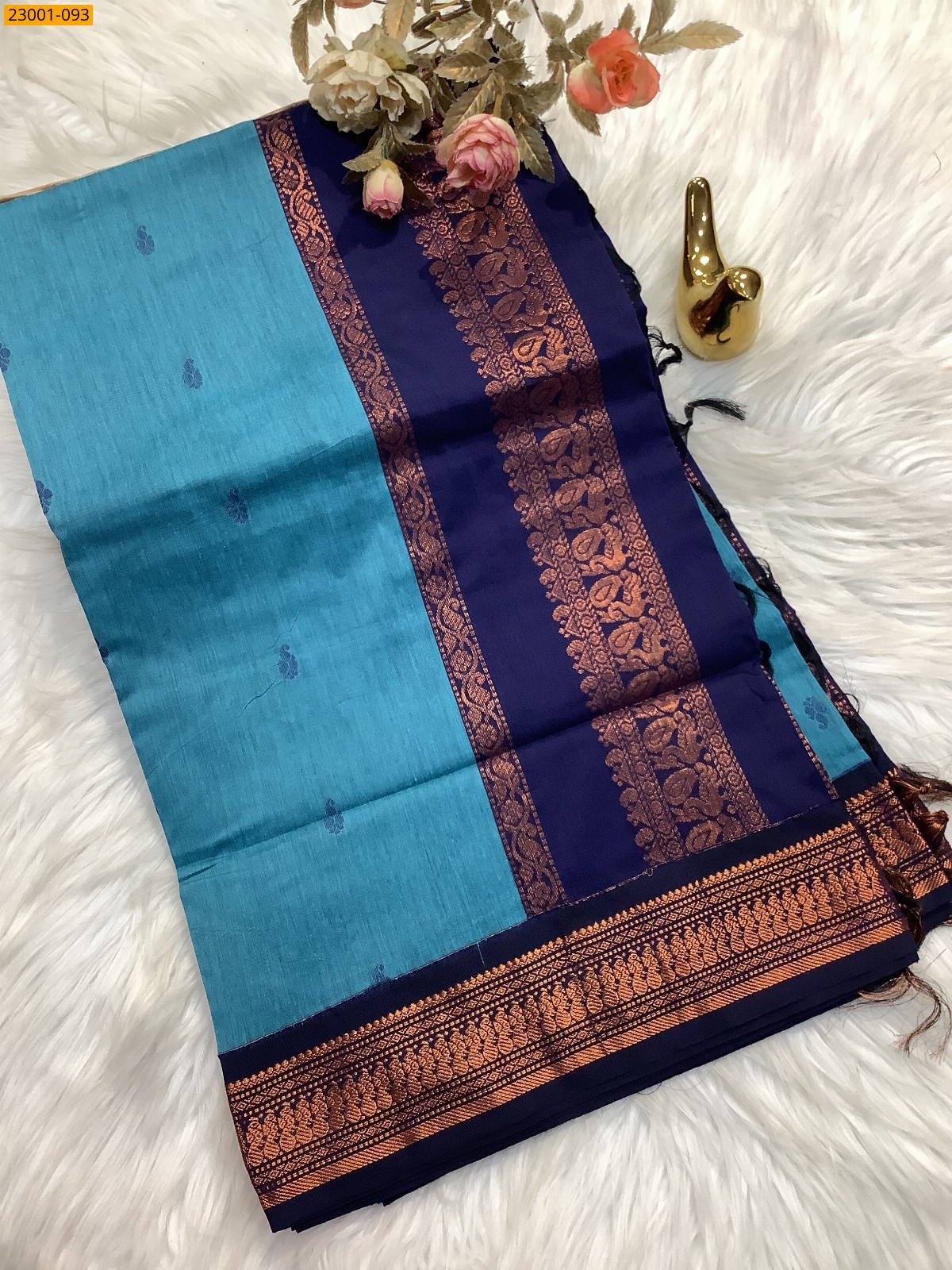 Blue Kalyani Cotton Sarees