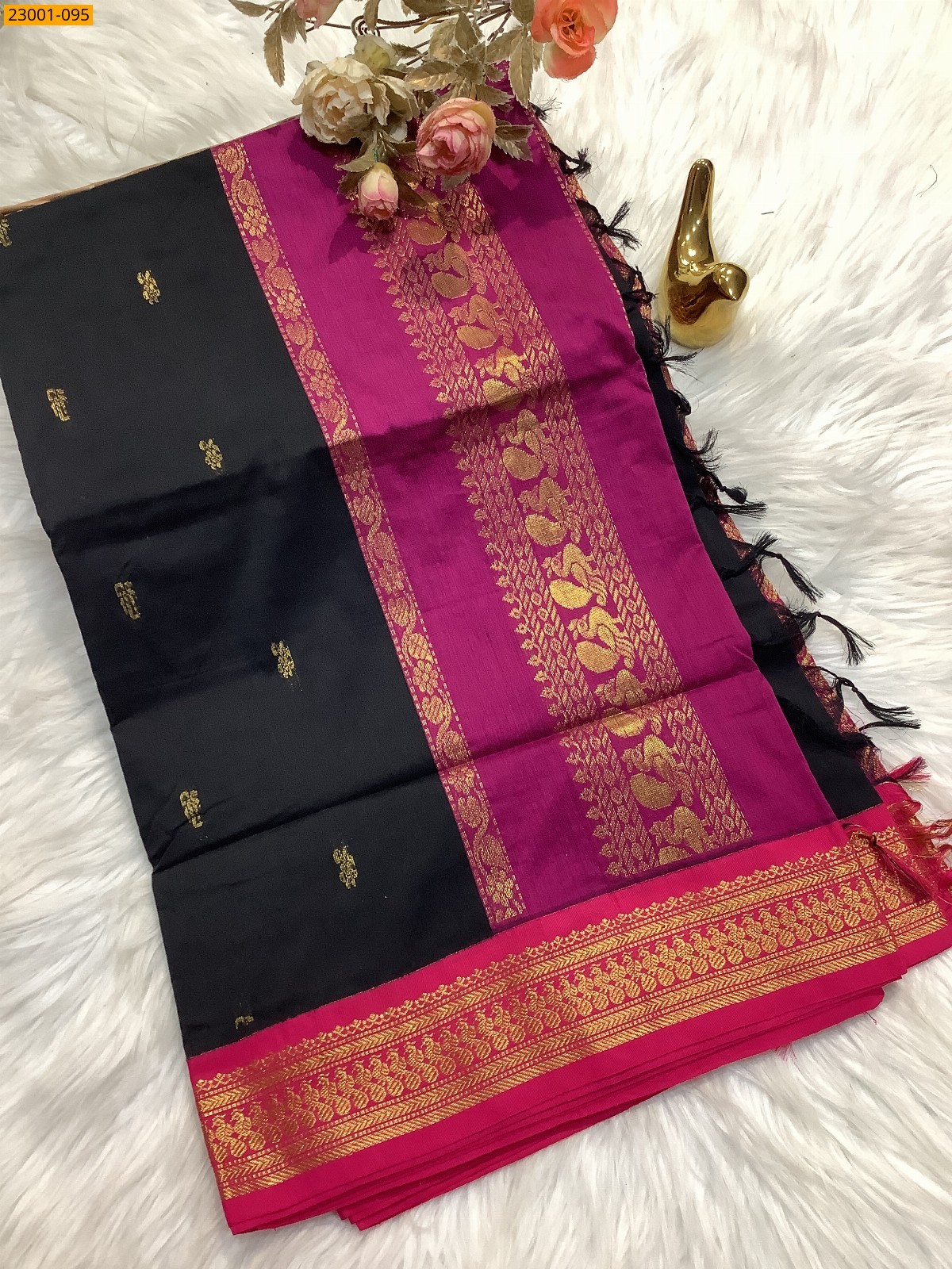 Black Kalyani Cotton Sarees